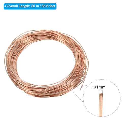 PATIKIL 66 Feet Solid Bare Copper Wire - Image 2