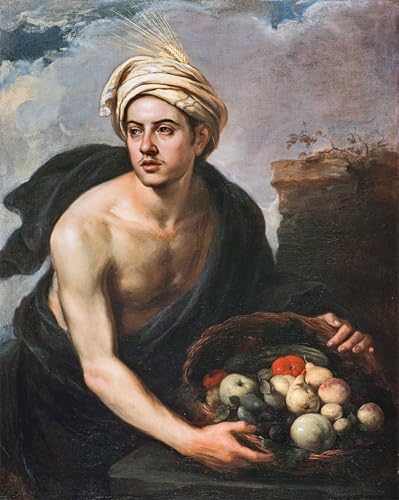 Affiche le Jeune homme à la corbeille de fruits Murillo pour sublimer l'ambiance de votre cabinet