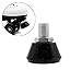 Mruabtiy 2 Pack Roller Skates Toe Stops Plugs Rubber Brake Block Stoppers 82A PU Toe Stops Replacement Skate Accessories (Black)