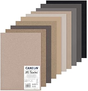 Canson Mi-Teintes Pack A3 10H 60% Bee 160g Grey Tones