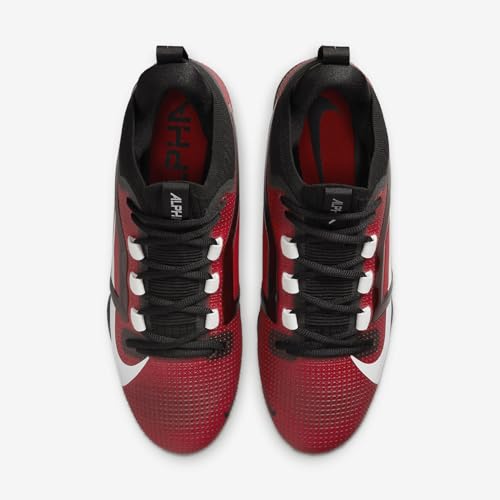 Image of Nike Alpha Menace 4 Elite Football Cleats (FD7036-600, University Red /Team Red /Black /White)