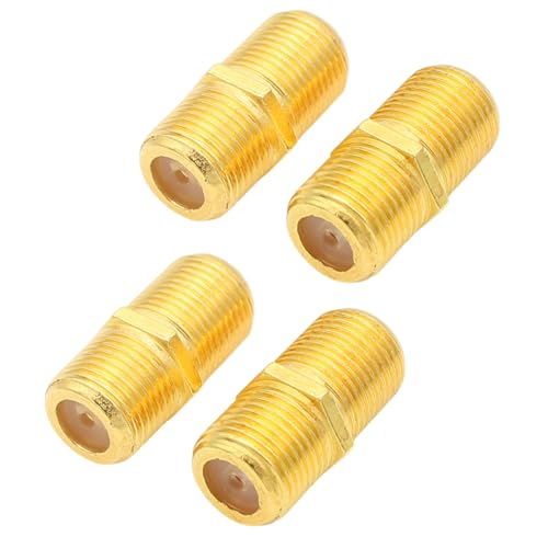 Conector coaxial F hembra a hembra 4 unidades miniatura 1
