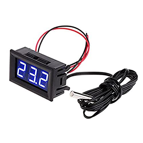デジタル温度計温度計 12V 冷蔵庫 温度検出器 -50〜110°C 水槽 冷蔵庫 水族館