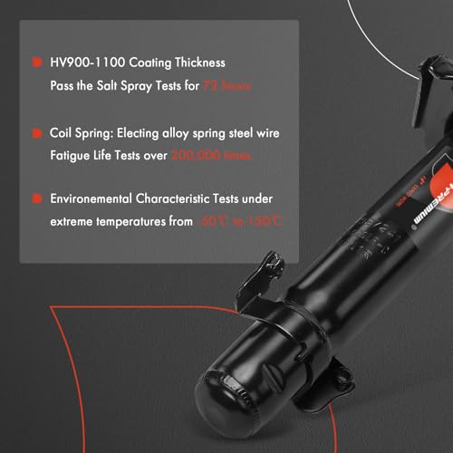 A-Premium Front and Rear Complete Strut Assemblies with Coil Springs by A-Premium - Used condition - Image 4