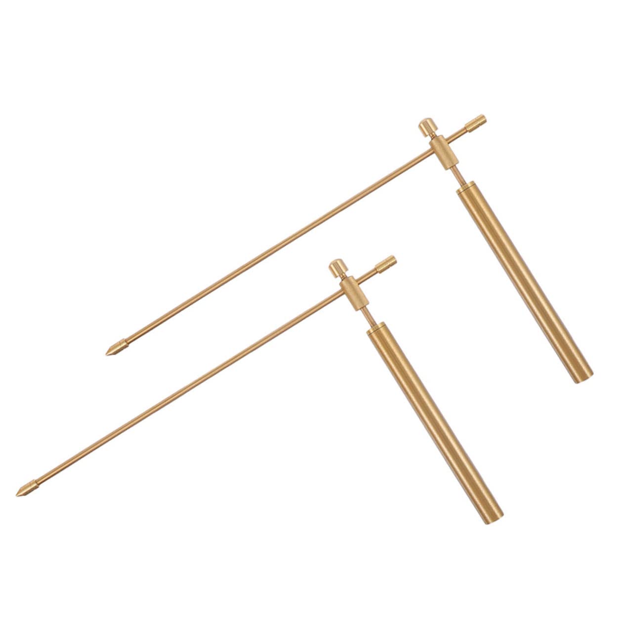 2pcs Premium Copper Dowsing Rods Portable Divining Probe for Outdoor Water Detection with Smooth Surface and Build Family and Friends