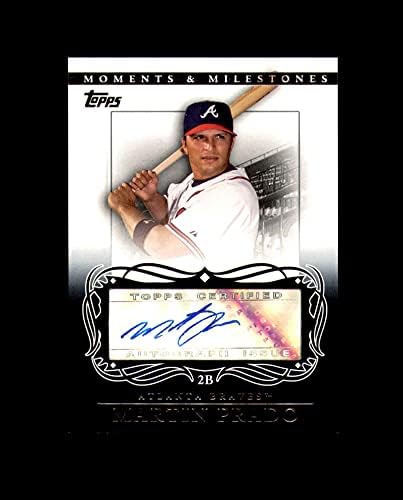 Martin Prado 2007 Moments and Milestones Signed Topps Braves