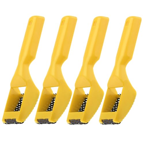 Omninmo 4pcs Surform Shaver Mini Hand File, Yellow