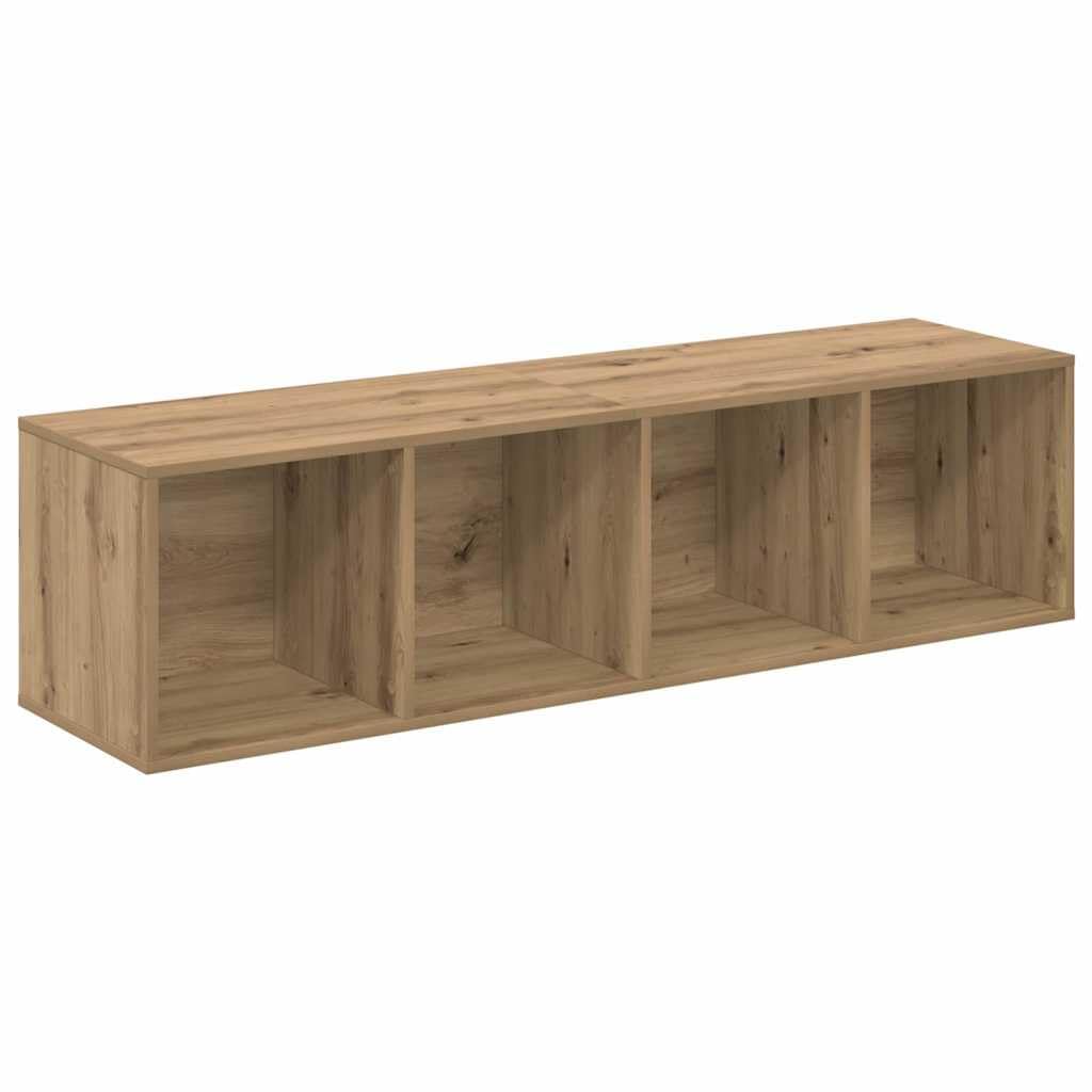 Zestaw szafek pod telewizor z materiału drewnopochodnego w kolorze dębu Artisan, 2 sztuki, montowana na ścianie, zajmuje mało miejsca do przechowywania, regał i półka do salonu, kina