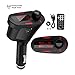 Produktbild QILade Yzcing Auto Mp3-Player FM-Sender Car-Audio-Radio-Empfänger FM-Modulator Car Kit mit Fernbedienung Unterstützung TF-Karte USB-Flash-Treiber für alle Automodelle,Red