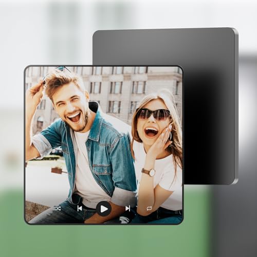 Coiisovd Imán de Nevera Personalizado con música y Foto, Reproductor Musical de Spotify con Portada de álbum magnético Que Puede Reproducir Canciones, Regalo para Cumpleaños Navidad San Valentín