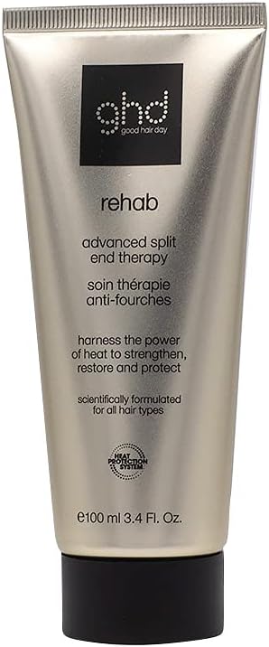 Rehab Advanced Split End Therapy Serum - Nourishing Hair Treatment Activated by Heat of Styling Tools, Features ghd Heat Protection System