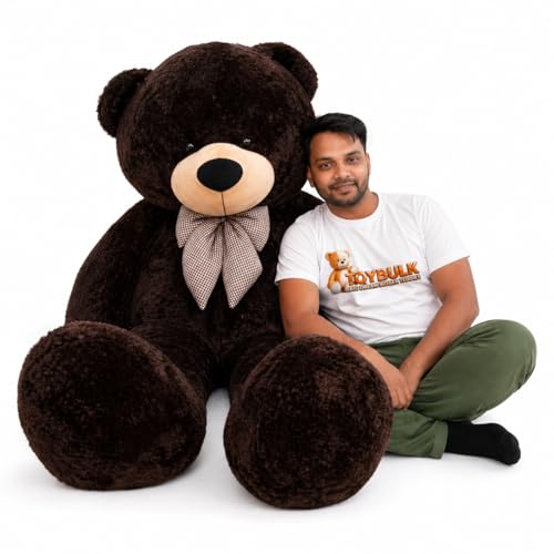 Image of Giant Teddy Bear 7 Feet Chocolate Dark Brown | Big Size Soft Toy for Girls, Boys | Huge Hugging Teddy Bear | Birthday Gift, Valentine Gift, Anniversary Surprise | Premium Soft Plush Toy