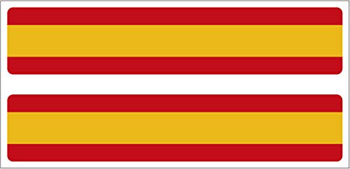 Artimagen Pegatina Bandera Rectángulo España 2 uds. 100x20 mm/ud Cover