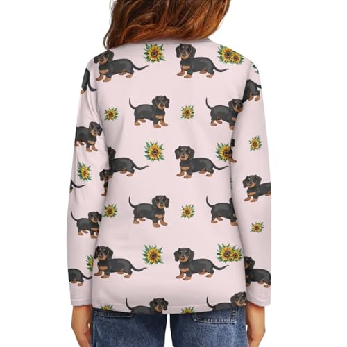 Girls' Long Sleeve Shirt Crewneck Breathable Winter Warm Clothing4