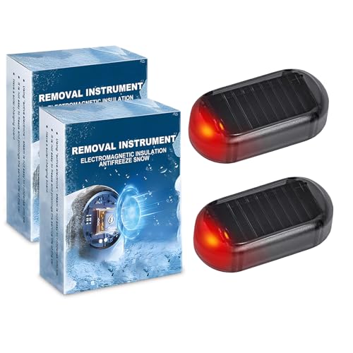 Tccydm 2 PCS Dégivreur Voiture, Dégivreur Auto Électromagnétique, Dégivreur Auto Électromagnétique, Dégivrant pour Pare-Brise Auto Électrique, Outil Rapide de Dégivrage et Déneigement pour Pare-Brise