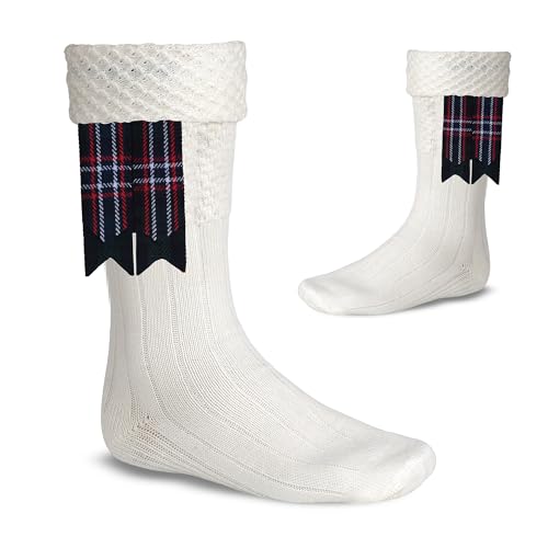Image of Scottish Tartan Kilt Flashes with Elastic Adjusters
