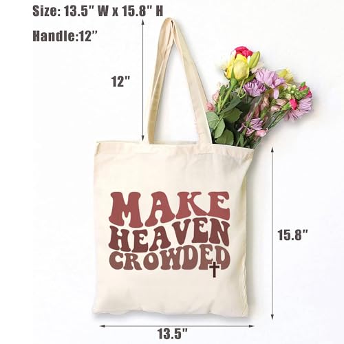 Bolsa Tote de Lona con Versículo Bíblico para Mujer miniatura 4