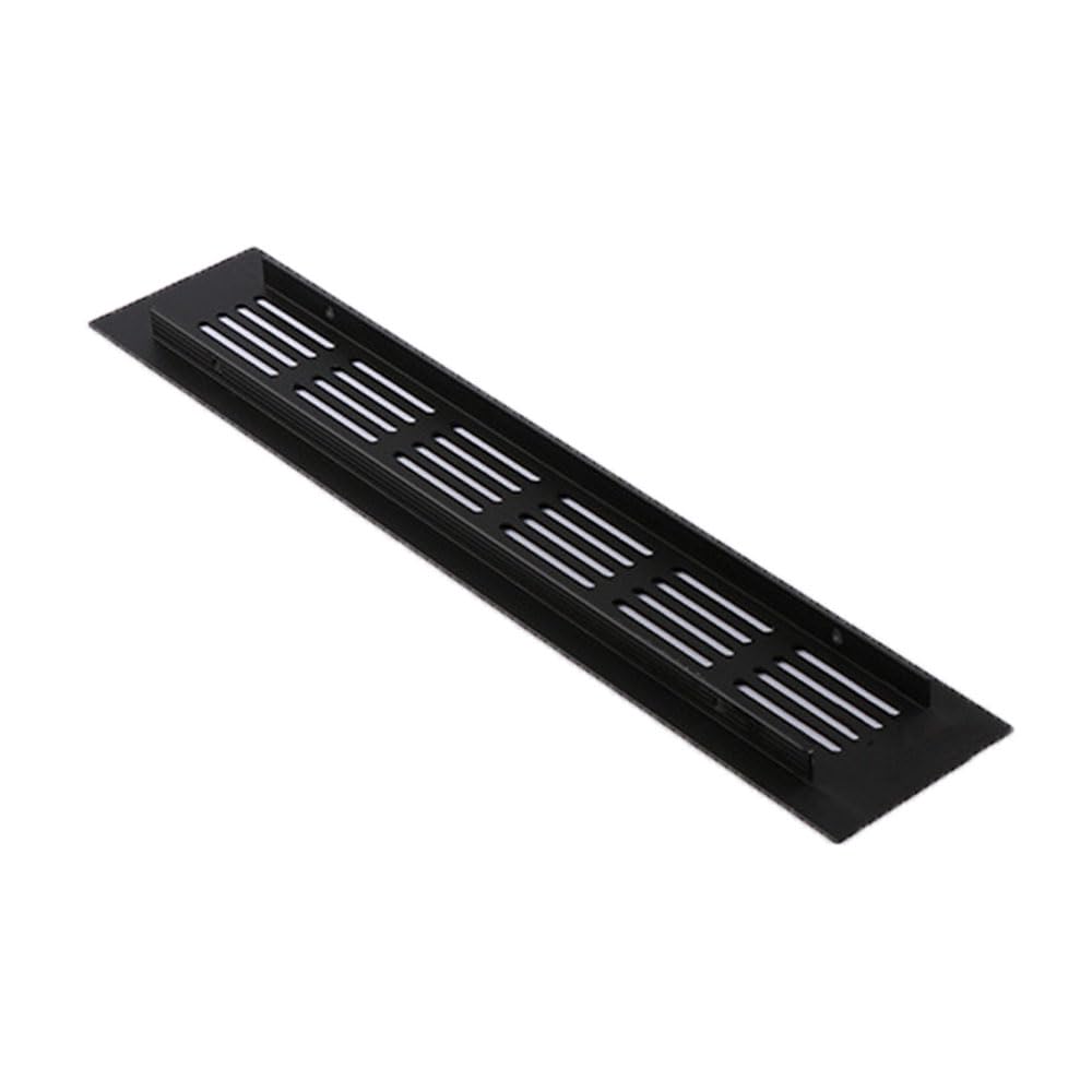 TopHomer Aluminum Alloy Air Vent Grille 2 Pack 250mm x 50mm for Kitchen Pedestal Cabinet Wardrobe