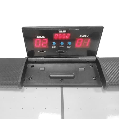 Pegasi Airhockey Tisch Toronto 7ft - 213x112x78cm - Digitale Punktezähler - Mit Soundeffekte - Air Hockey Table für Zuhause - Für Kinder und Erwasche - Inkl. Zubehör - Schwarz – Bild 4