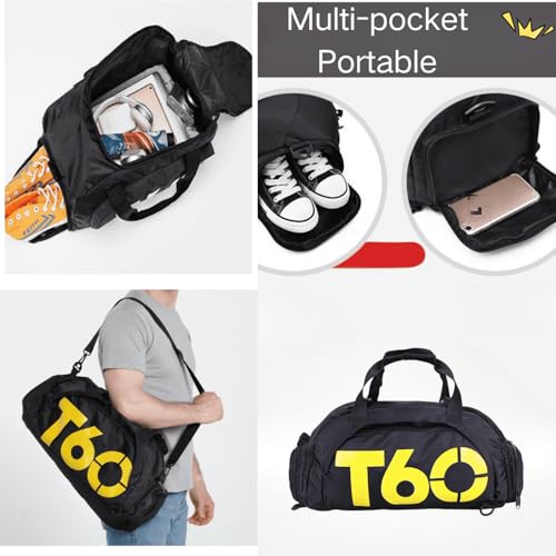 Gym Bag for Men Women with Shoe and Wet Compartment,Versatile Duffle Bag for Travel, Sports, Fitness3