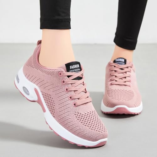 Image of Padgene Womens Sneakers Air Cushion Running Shoes Lightweight Tennis Walking Shoes Mesh Breathable Gym Work Fashion Sneakers Athletic Comfortable Casual