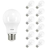 Linkind Dimmable A19 LED Light Bulbs, 60 Watt Equivalent, E26 Base, 2700K Soft White, 9.5W 800 Lumens 120V, UL Listed FCC Certified, Pack of 12