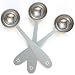 Apace Living Tea Scoop (Set of 3) - Stainless Steel Measuring Spoons for Loose Leaf Tea, Coffee and More (L, Silver)