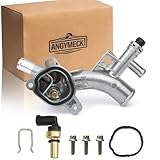 Aluminum Water Outlet Thermostat Housing for 2011-2016 Chevrolet Cruze 1.4L for 2016 Chevrolet Cruze Limited 1.4L for 2012-2020 Chevrolet Sonic 1.4L for 2013-2020 Chevrolet Trax 1.4L