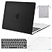 MOSISO MacBook Air 13 inch Case 2019 2018 Release A1932 with Retina Display, Plastic Hard Shell & Keyboard Cover & Screen Protector & Storage Bag Compatible with MacBook Air 13, Black