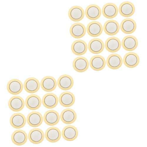 SOLUSTRE 2sets Acoustic Guitar Pickup System Piezo Discs Transducer Trigger Perfect Guitar Accessory (Black) 20pcs*2