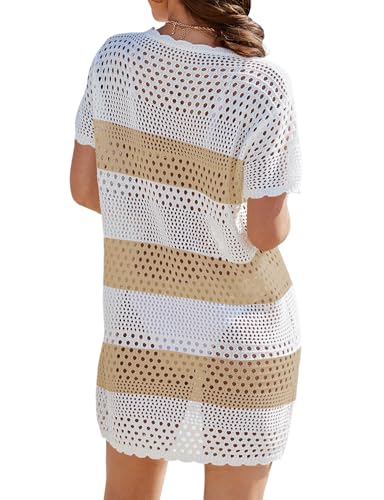 Image of Buauty Womens Swimsuits Coverup Bathing Suits Cover Ups Crochet Swimwear Bikini Beach Dresses 2026 Vacation Outfits