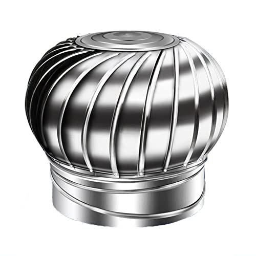 ���˃J�E���L���b�v�A�����p�ʕ����C��A Stainless Steel Rotary Chimney Cowl Cap - Anti-Downdraught Vent Spinner for Chimneys and Exhausts(400mm)