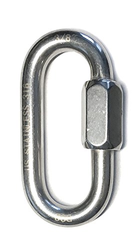 316 de acero inoxidable eslabón de enganche rápido 10mm (3/8") Marine Grade