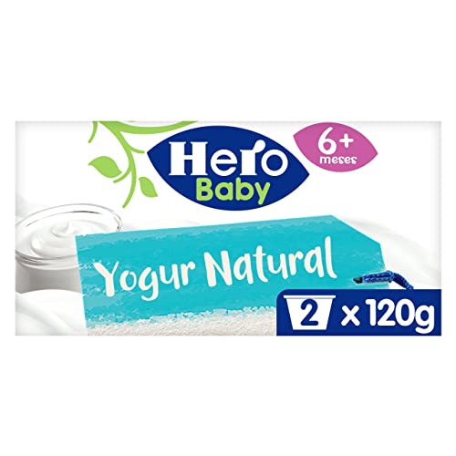 Hero Baby Tarritos de Yogur Natural, 2 x 120gr