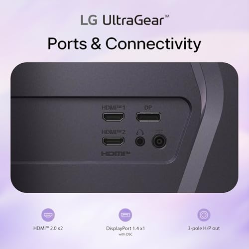 Image of LG 32 inch Ultragear Monitor, QHD IPS Display, 200Hz, 1ms GtG, G-SYNC Compatible, AMD FreeSync Premium, 99% sRGB, HDR10, HDMI 2.0, Display Port 1.4, Ergonomic Height /Tilt /Pivot /Swivel Adjustable Stand