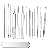Mystic Orchard 14 Pcs Professional Blackhead Remover tool,Blackhead extractor tool Remover Comedone...
