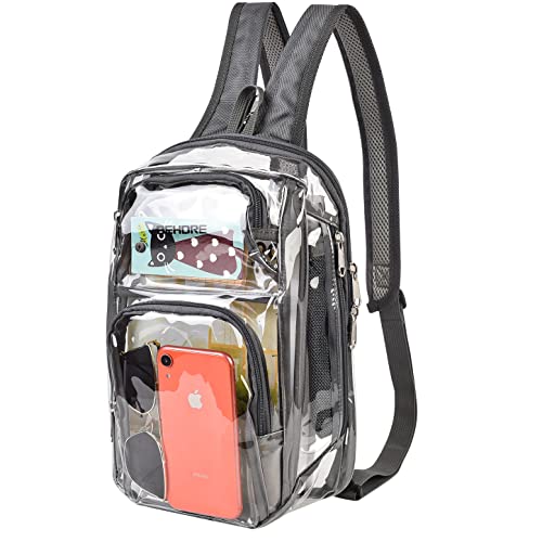 Clear Backpack with Breathable Straps