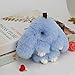WLYY Lindo Llavero de Conejito de Felpa para Mujer, pompón de Piel de ángel, Conejo, Llavero, Liebre, pompón, muñecas de Peluche, Juguete para niñas, Bolso, Llave para Coche, Colgante, 13 cm M