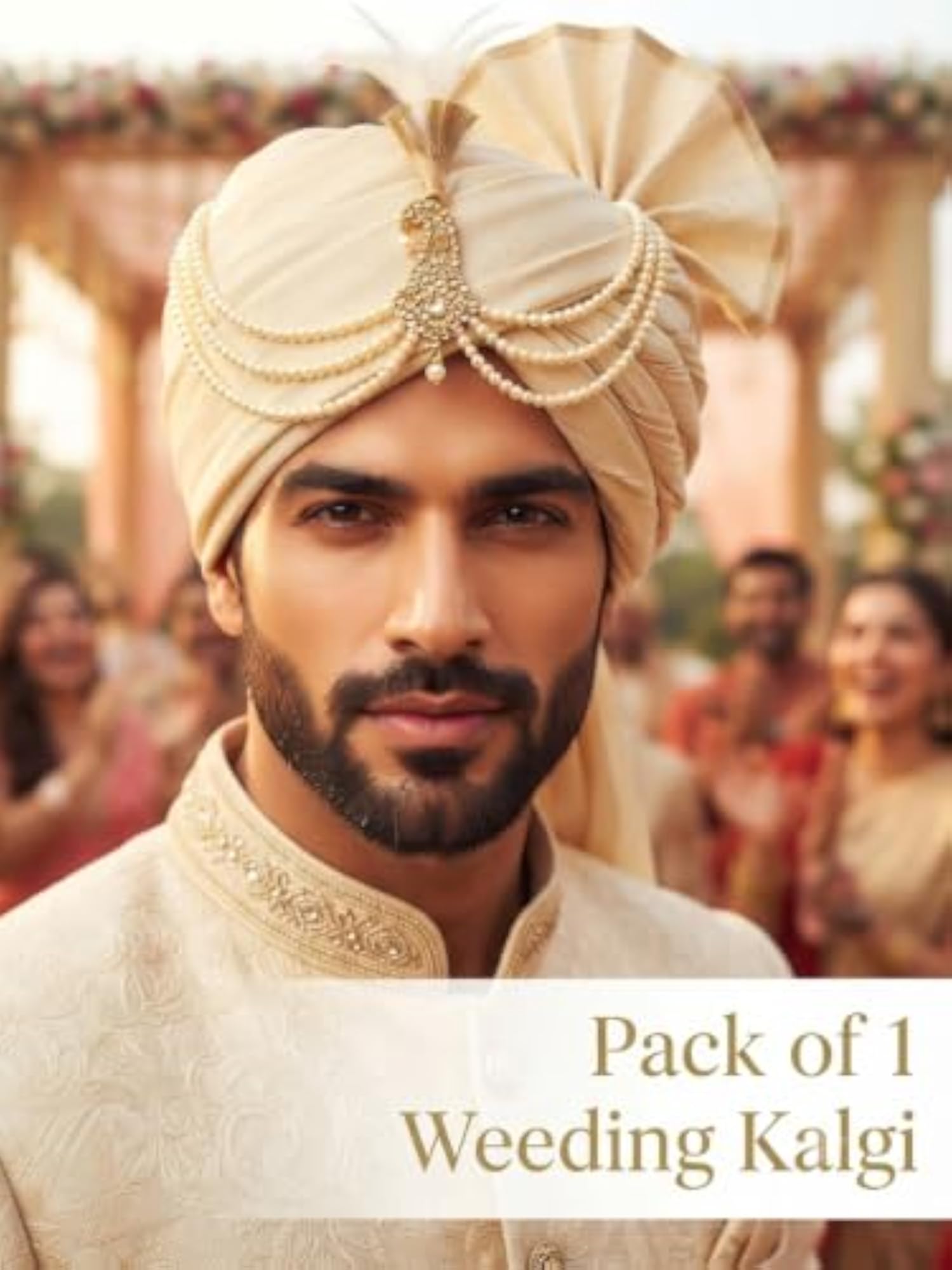 Premium Wedding Kalgi for Men, Elegant Design