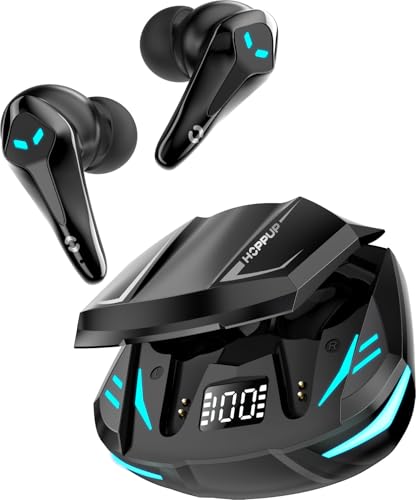 HOPPUP Predator Xo3 Gaming Earbuds with 35MS Low Latency, 13MM Drivers & 50H Playtime Bluetooth...