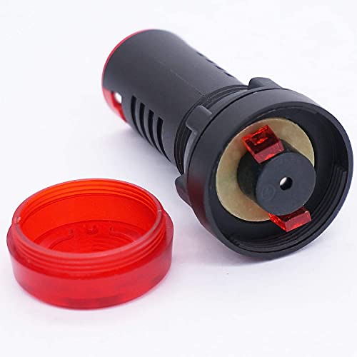 Taiss/AC DC 220V 22mm LED rosso indicatore di