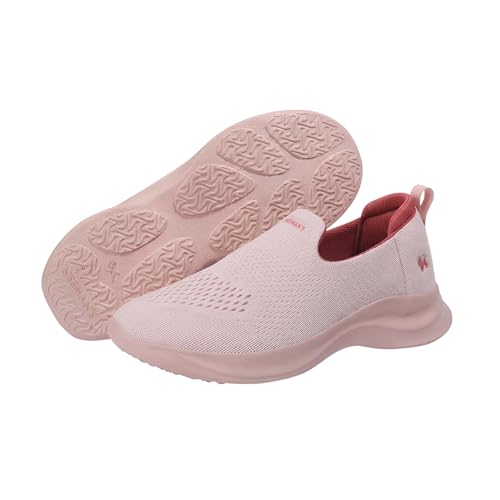 Image of Neeman's Knit Lite Slip Ons for Women | Lightweight Breathable Knit Slip-On Sneakers | Cushioned EVA Sole | Soft Stretch Upper | Comfortable Casual, Office & Walking Shoes