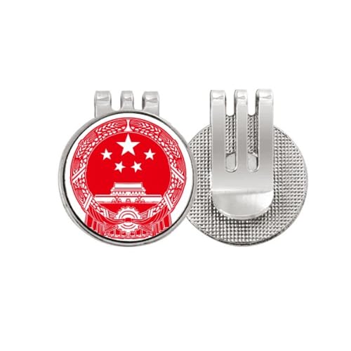 Symbole national chinois clip chapeau marqueur balle golf magnétique