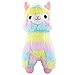 Meralens Regenbogen Rainbow Alpaca Groß Alpaka Alpakka Amuse Plüsch 50x 35 cm Geschenkideen Klein Groß