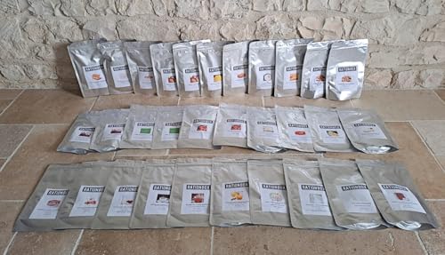 Premium Notfallverhältnis - 174 Portionen - Nahrungsmittel-Set für 7 Tage, gefriergetrocknete Mahlzeit - Rationbox – Bild 4