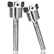2 Stück Edelstahl Tauchhülse Thermowell, 8 x 50mm Tauchhülsen Temperaturfühler, G1/2 Zoll Gewinde für Temperatursensor, Thermowell, Tauchschutzrohre für Thermoelemente, Schutzrohr für Temperaturfühler