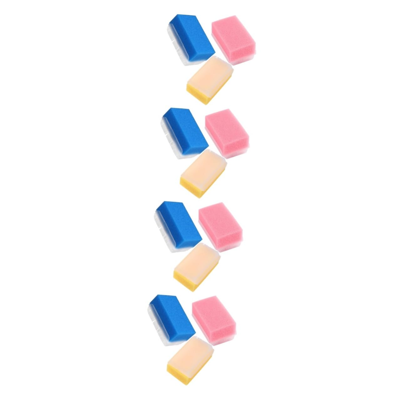 minkissy 12 Piezas Cepillo De Masaje Táctil Esponja Facial Cepillo De Pelo De Bebe Esponja De Bebe Para Bañarse Depurador Facial Necesidad Niño Pequeño Portátil Plástico Más