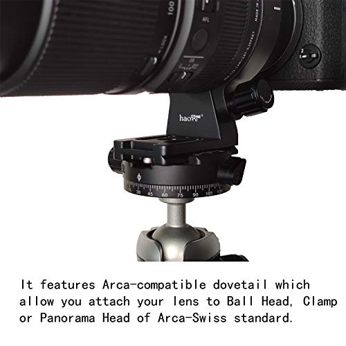 Anillo Adaptador Haoge LMR-SM140S para Lentes Sigma 100-400mm F5-6.3 DG DN OS y Art 105mm F1.4 DG HSM, Montura Arca-Swiss, para Sony E-Mount, L-Mount y Fuji X-Mount miniatura 5
