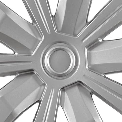 Hubcaps.com - Premium Quality 16 Inch Two Tone Hubcaps Fits 2018 2019 2020 2021 2022 And 2023 Toyota Camry, Heavy Duty Solid Clip Construction (Set Of 4) (61183Ams-4) #TOP3