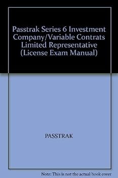 Paperback Passtrak Series 6 Investment Company/Variable Contrats Limited Representative (License Exam Manual) Book